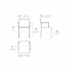 Vondom Quartz Stuhl mit Armlehnen in modernem Design Viadurini