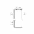 Quadratische Tabelle Vondom Quarz im Freien des modernen Designs Viadurini