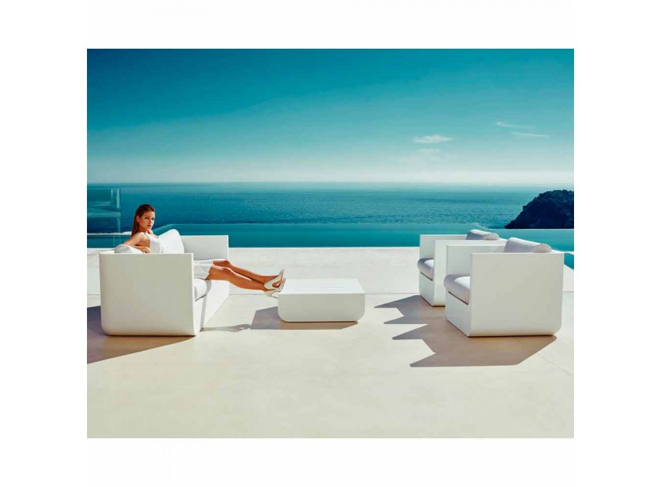 Vondom Ulm Outdoor Lounge mit modernem weißen Design Viadurini