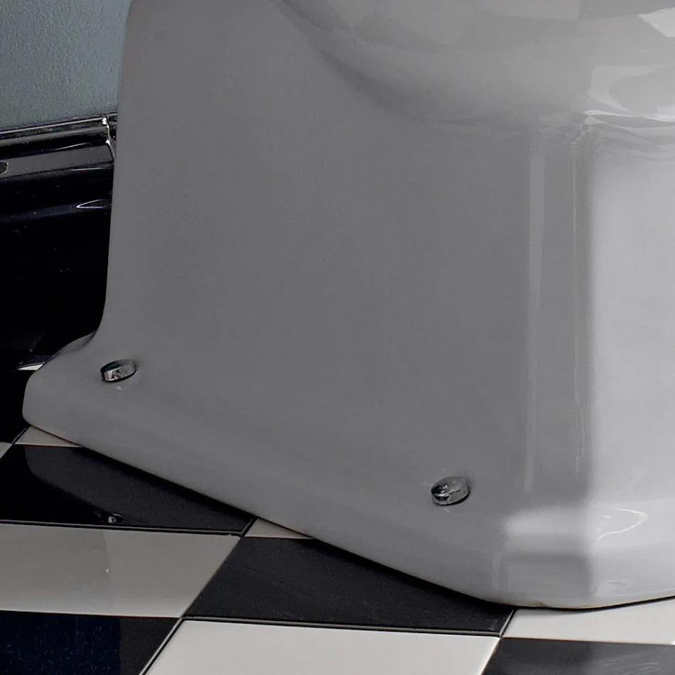 Wasser Monoblock Classic in weißer Keramik mit Box Made in Italy - Marwa Viadurini