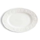 Große Terrine und Tablett in weißem Porzellan verziert - Gimignano Viadurini